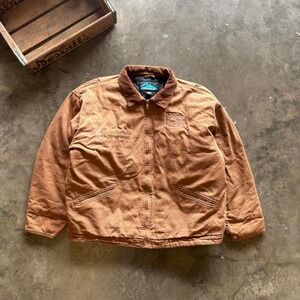 Essential Cropped Workwear Tan Jacket!